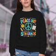 Women's Peace Out 5th Grade Retro Back To School Students Youth Crewneck Sweatshirt Women's Peace Out 5th Grade Retro Back To School Students Youth Crewneck Sweatshirt