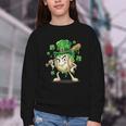 Women's St Patricks Day Baseball Leprechaun Shamrock Player Boys Kid Youth Crewneck Sweatshirt Women's St Patricks Day Baseball Leprechaun Shamrock Player Boys Kid Youth Crewneck Sweatshirt