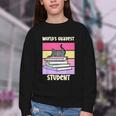 World's Okayest Student Fun Back To School & New Term Youth Crewneck Sweatshirt World's Okayest Student Fun Back To School & New Term Youth Crewneck Sweatshirt