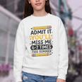 Admit It You'Ll Miss Me 6-7 Times This Summer Back To School Youth Crewneck Sweatshirt Admit It You'Ll Miss Me 6-7 Times This Summer Back To School Youth Crewneck Sweatshirt