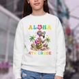 Aloha Fourth Grade Flamingo Hawaii Back To School Kids Girl Premium Tri-Blend Youth Crewneck Sweatshirt Aloha Fourth Grade Flamingo Hawaii Back To School Kids Girl Premium Tri-Blend Youth Crewneck Sweatshirt
