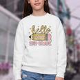 Back To School Hello Second 2nd Grade Leopard Pencil Girl Youth Crewneck Sweatshirt Back To School Hello Second 2nd Grade Leopard Pencil Girl Youth Crewneck Sweatshirt