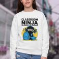 Classroom Ninja Academics In Disguise Back To School Student Youth Crewneck Sweatshirt