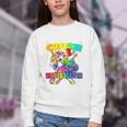 Crush Kindergarten Dabbing Unicorn Back To School Girls Performance Youth Crewneck Sweatshirt Crush Kindergarten Dabbing Unicorn Back To School Girls Performance Youth Crewneck Sweatshirt