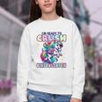 Crush Kindergarten Girls Back To School Unicorn First Day Youth Crewneck Sweatshirt