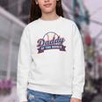 Dad Daddy Of The Rookie Baseball Youth Crewneck Sweatshirt