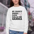 My Favorite Baseball Player Calls Me Gamma Youth Crewneck Sweatshirt My Favorite Baseball Player Calls Me Gamma Youth Crewneck Sweatshirt