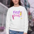 First Grade Diva Welcome Back To School 1st Grade Kids Performance Youth Crewneck Sweatshirt First Grade Diva Welcome Back To School 1st Grade Kids Performance Youth Crewneck Sweatshirt