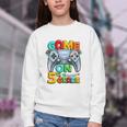 Game On 5th Grade Back To School 5th Grade Level Unlocked Performance Youth Crewneck Sweatshirt