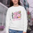 Hello Second 2nd Grade Leopard Tie Dye Girl Back To School Youth Crewneck Sweatshirt Hello Second 2nd Grade Leopard Tie Dye Girl Back To School Youth Crewneck Sweatshirt