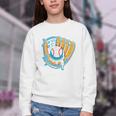 Ice Cream Baseball Mitt Drippy Scoop Baseball Sports Youth Crewneck Sweatshirt Ice Cream Baseball Mitt Drippy Scoop Baseball Sports Youth Crewneck Sweatshirt