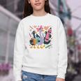 Kindergarten 1st Grade Goose Back To School Girls Youth Crewneck Sweatshirt