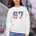 Number 67 USA Raglan Baseball Tee Youth Crewneck Sweatshirt