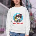 O’Fish-Ally a 1st Grade Mom Back To School Premium Tri-Blend Youth Crewneck Sweatshirt