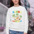 Pinapple Beach Back To School Day Aloha Fourth Grade Performance Youth Crewneck Sweatshirt