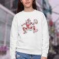 Santa Playing Baseball Catcher Merry Christmas Sport Player Youth Crewneck Sweatshirt Santa Playing Baseball Catcher Merry Christmas Sport Player Youth Crewneck Sweatshirt