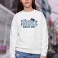 Senior 2027 Blue Girls Class Of 27 Back To School Youth Crewneck Sweatshirt Senior 2027 Blue Girls Class Of 27 Back To School Youth Crewneck Sweatshirt