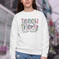 Teach Them To Be Kind Leopard Kindergarten Back To School Youth Crewneck Sweatshirt Teach Them To Be Kind Leopard Kindergarten Back To School Youth Crewneck Sweatshirt