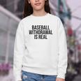 Vintage Baseball Withdrawal Is Real Premium Tri-Blend Youth Crewneck Sweatshirt Vintage Baseball Withdrawal Is Real Premium Tri-Blend Youth Crewneck Sweatshirt