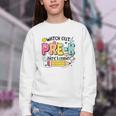 Watch Out Pre-K Here I Come Back To School Pre-K Youth Crewneck Sweatshirt Watch Out Pre-K Here I Come Back To School Pre-K Youth Crewneck Sweatshirt