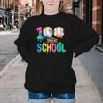 100 Days Of School Baseball Boys Kids Colorful 100th Day Youth Crewneck Sweatshirt