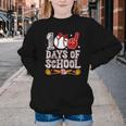 100 Days Of School Cute Bow Baseball Boy Girl Teacher Youth Crewneck Sweatshirt 100 Days Of School Cute Bow Baseball Boy Girl Teacher Youth Crewneck Sweatshirt