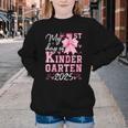 My 1st Day Of Kindergarten 2025 Back To School Girls Youth Crewneck Sweatshirt My 1st Day Of Kindergarten 2025 Back To School Girls Youth Crewneck Sweatshirt