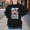 1st Grade Dude Shirt Back To School First Grade Boy Girl Youth Crewneck Sweatshirt