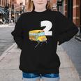 2nd Birthday School Bus Kids Back To School Themes Party Youth Crewneck Sweatshirt 2nd Birthday School Bus Kids Back To School Themes Party Youth Crewneck Sweatshirt