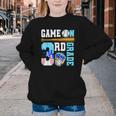 3rd Grade Back To School Baseball Drip Ice Cream Game On Youth Crewneck Sweatshirt
