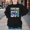 5th Grade Back To School Baseball Drip Ice Cream Game On Youth Crewneck Sweatshirt