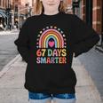 67 Days Smarter Rainbow For Back To School Kids Youth Crewneck Sweatshirt 67 Days Smarter Rainbow For Back To School Kids Youth Crewneck Sweatshirt