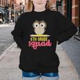 6th Grade Squad Back To School Owl & Pencil Youth Crewneck Sweatshirt