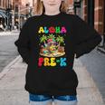 Aloha Pre-K Pineapple Hawaii Back To School Kids Girls Youth Crewneck Sweatshirt