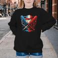 American Baseball Drip Graffiti Ball And Bat Youth Crewneck Sweatshirt