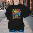 Back To School 1st Grade Boys Gamer First Day School Level Youth Crewneck Sweatshirt Back To School 1st Grade Boys Gamer First Day School Level Youth Crewneck Sweatshirt