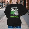 Back To School First Day Of Preschool Garbage Truck Boys Youth Crewneck Sweatshirt
