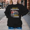 Back To School Preschool Here I Come For Boy Kids Truck Youth Crewneck Sweatshirt Back To School Preschool Here I Come For Boy Kids Truck Youth Crewneck Sweatshirt