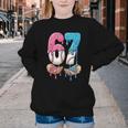 Baseball Ice Cream Drip 67 Hands Six Seven Boys Youth Crewneck Sweatshirt