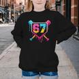 Baseball Ice Cream Drip 67 Meme Six Seven 67th Birthday Youth Crewneck Sweatshirt Baseball Ice Cream Drip 67 Meme Six Seven 67th Birthday Youth Crewneck Sweatshirt