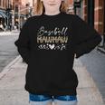Baseball Mawmaw Leopard Baseball Heart Youth Crewneck Sweatshirt