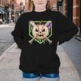 Baseball Pumpkin Halloween Baseball Drip Spooky Halloween Youth Crewneck Sweatshirt