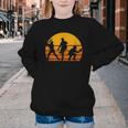 Baseball Tee Sunset Silhouette Players Men Women Kids Youth Crewneck Sweatshirt