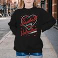 Baseball Is My Valentine Coach Player Lovers Cool Sport Love Youth Crewneck Sweatshirt