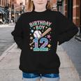 Birthday Boy 12th Birthday Baseball Youth Crewneck Sweatshirt