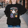 Birthday Boy 8th Birthday Baseball Youth Crewneck Sweatshirt Birthday Boy 8th Birthday Baseball Youth Crewneck Sweatshirt