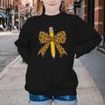 Bow Pencil Leopard First Day Of School Back To School Youth Crewneck Sweatshirt