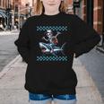 Boys Skeleton Riding a Shark Back To School Youth Crewneck Sweatshirt
