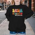 Bruh We Back 5th Grade Vibes Back To School Fifth Grade Youth Crewneck Sweatshirt Bruh We Back 5th Grade Vibes Back To School Fifth Grade Youth Crewneck Sweatshirt