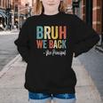 Bruh We Back Vice Principal Retro Vintage Back To School Youth Crewneck Sweatshirt Bruh We Back Vice Principal Retro Vintage Back To School Youth Crewneck Sweatshirt